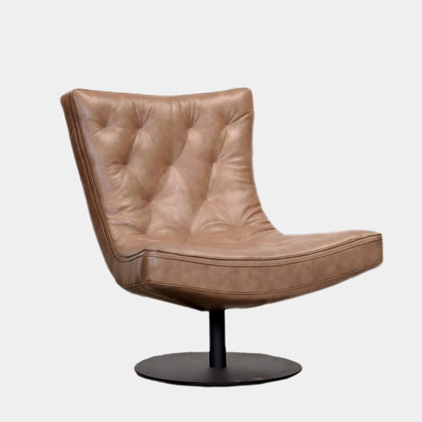 Gable Tan Leather Swivel Chair S133