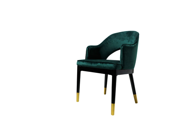 Tatienne Chair Green Velvet 55x53x84 cm
