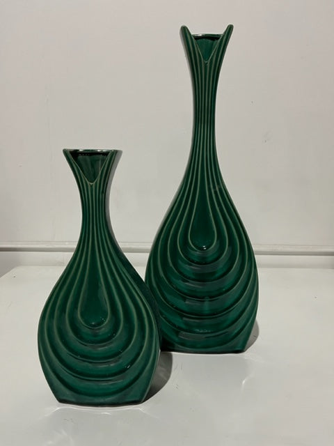 Fawn Arc Shape Vases S/2 60.5 & 41cm