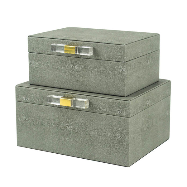 Decor Boxes Set/2 Grey