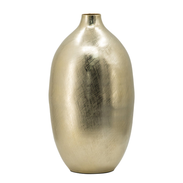 Vase Lrg Gold Streaks 21*21*47 cm