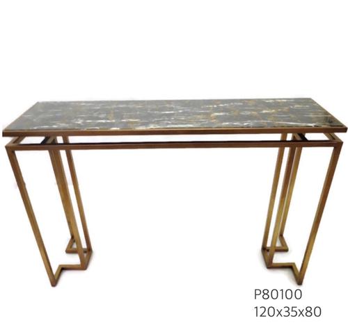 Kwame Console Marble Top 120 x 35 x 80cm